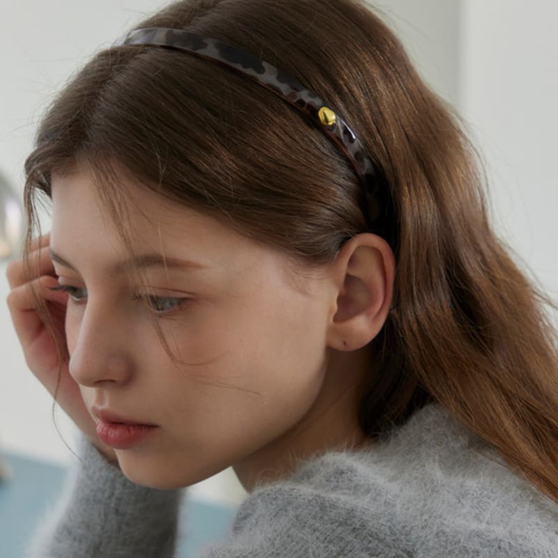 

murmur Леопард тонкий ободок для волос gray