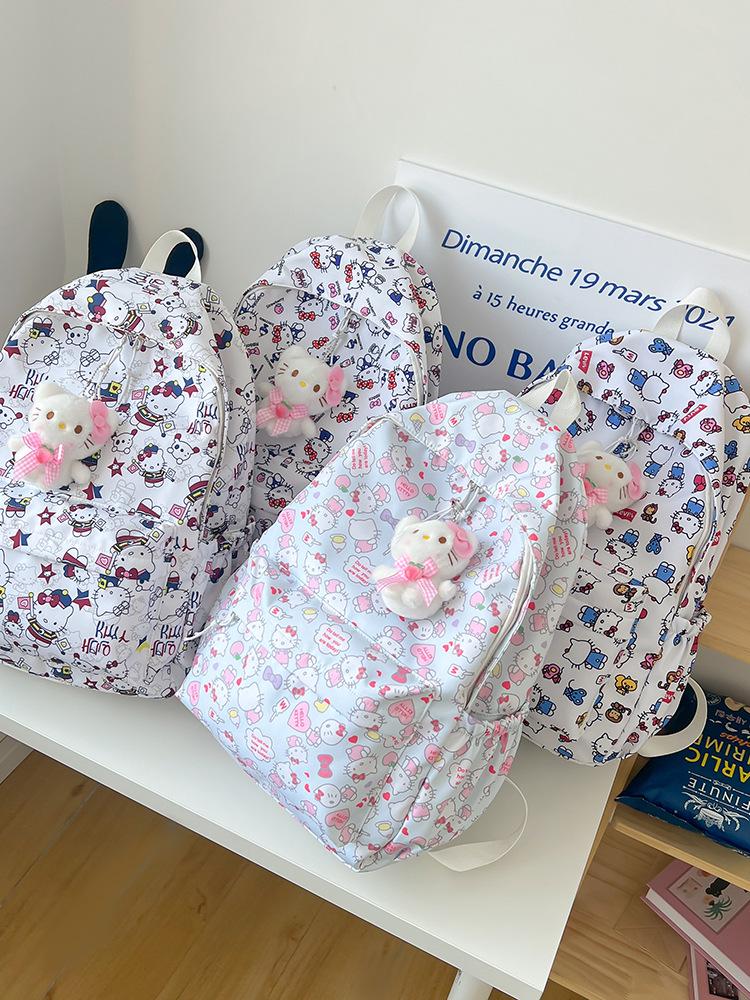 Lekki plecak Hello Kitty dla dziewcząt ze szkół podstawowych i średnich