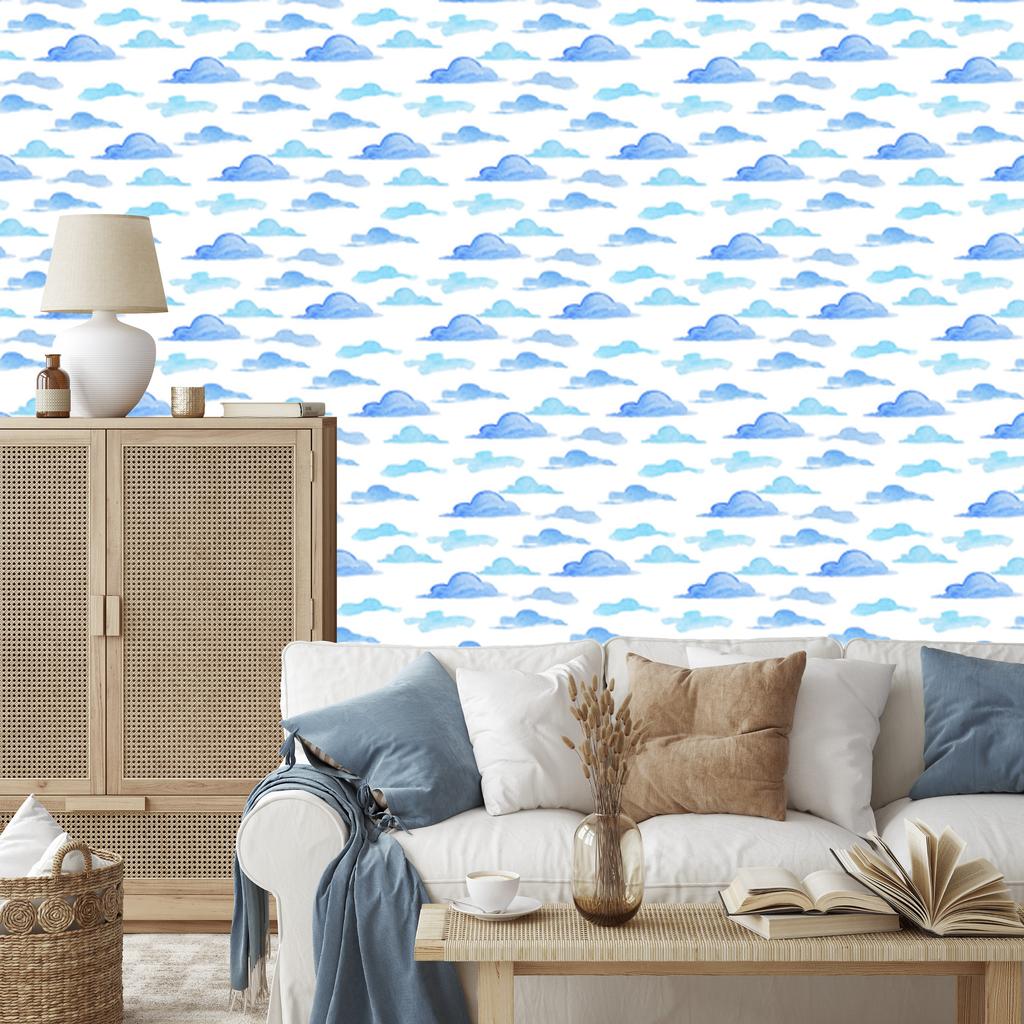 Clouds wallpaper for living room and bedroom 50x1000