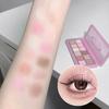 Twelve-color Eyeshadow Matte Matte Pearlescent Fine Shimmer Long-lasting Earth-color Eyeshadow Palette