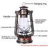 1Pc 25Cm Bronze Kerosene Lamp Retro Horse Lamp Camping Lamp Outdoor Tent Lamp Emergency Camping Portable Hanging Lamp
