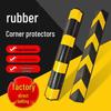 80cm Reflektierender Gummi-Eckenschutz - Kollisionsschutz PVC-Streifen für Garage und Wandecken.