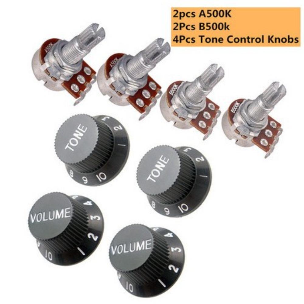 Guitar Potentiometer Volume Tone Control Knob 18mm Guitar Volume Tone Potentiometer 25K250K500K