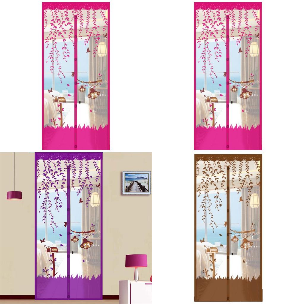 Anti Insect Mosquito Bugs Magnetic Tulle Automatic Closing Door Screen Mesh Net