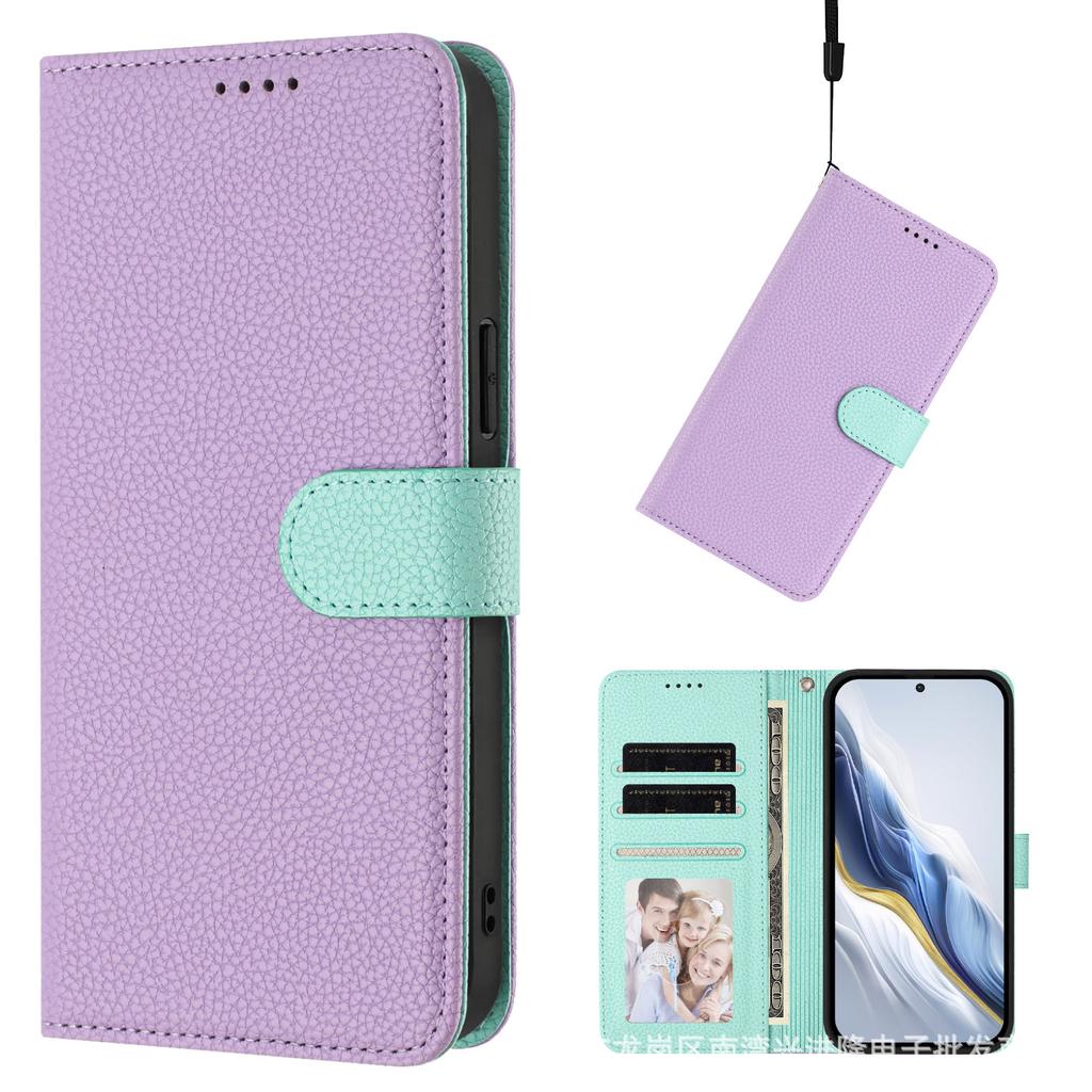 Applicable To Sony Xperia 10 VI Leather Case MOTO G 5G Lychee Pattern Split Magnetic Wallet Protective Case A0