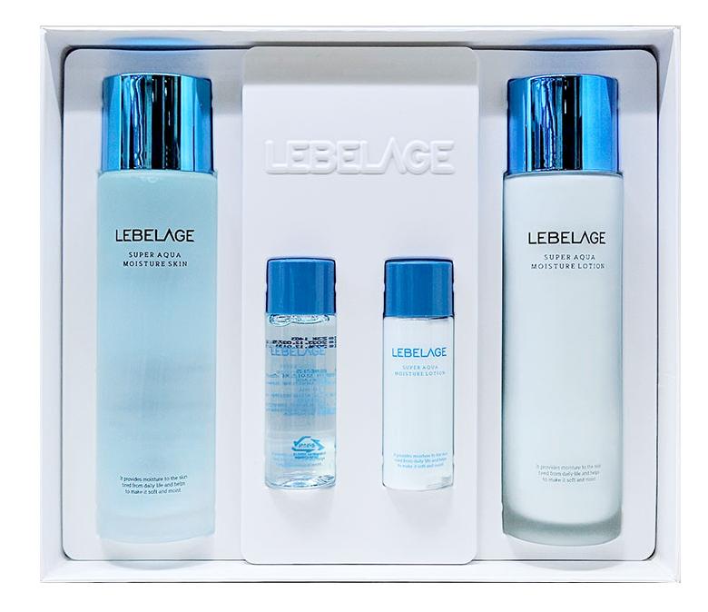 LEBELAGE Super Aqua Moisture Toner & Emulsion Set – Intensive Hydration & Long-Lasting Moisture Care Skincare Duo