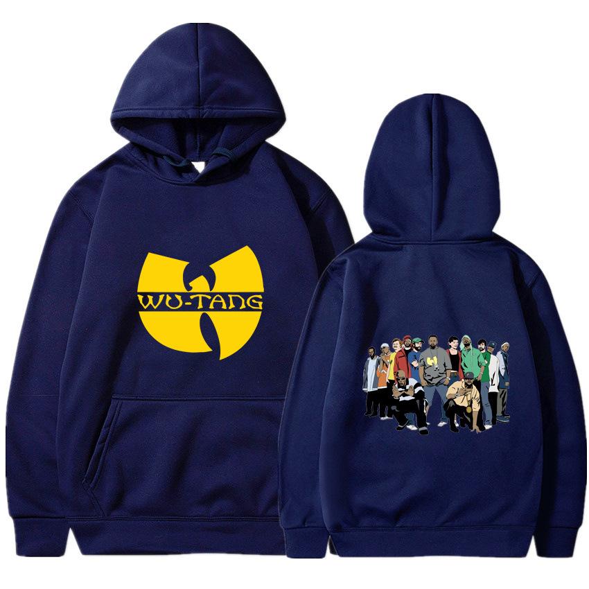 Popular sweater men's and women's autumn and winter animation periphery Wu-Tang hooded pullover a hair