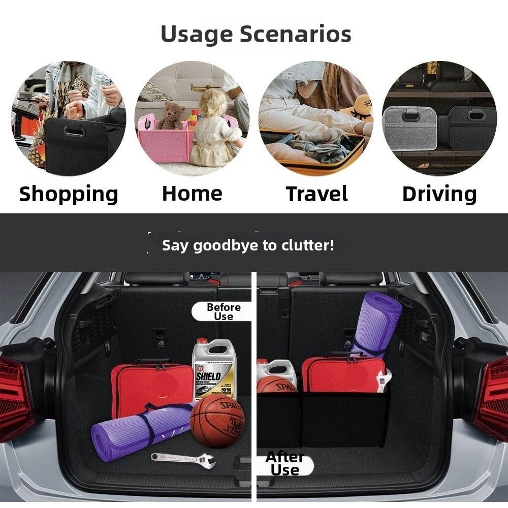 Multifunction Foldable Storage Storage Box Oxford Cloth Auto Storage Bag  Car Trunk