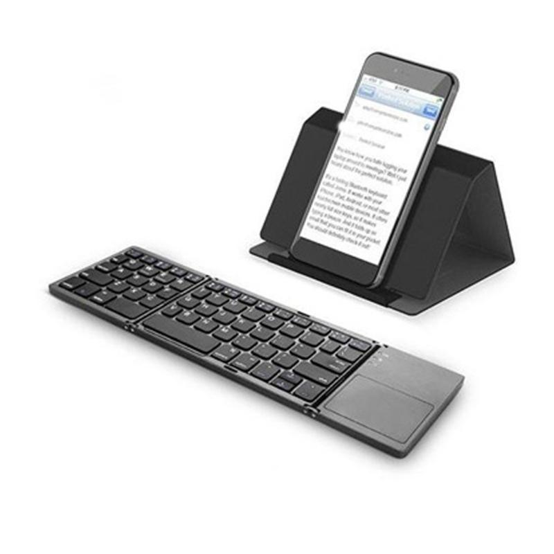 Wireless Keyboard Folding Pocket Size Keypad with Touchpad For Tablets Pad For 40Hrs Long Battery Service For Tablet PC
