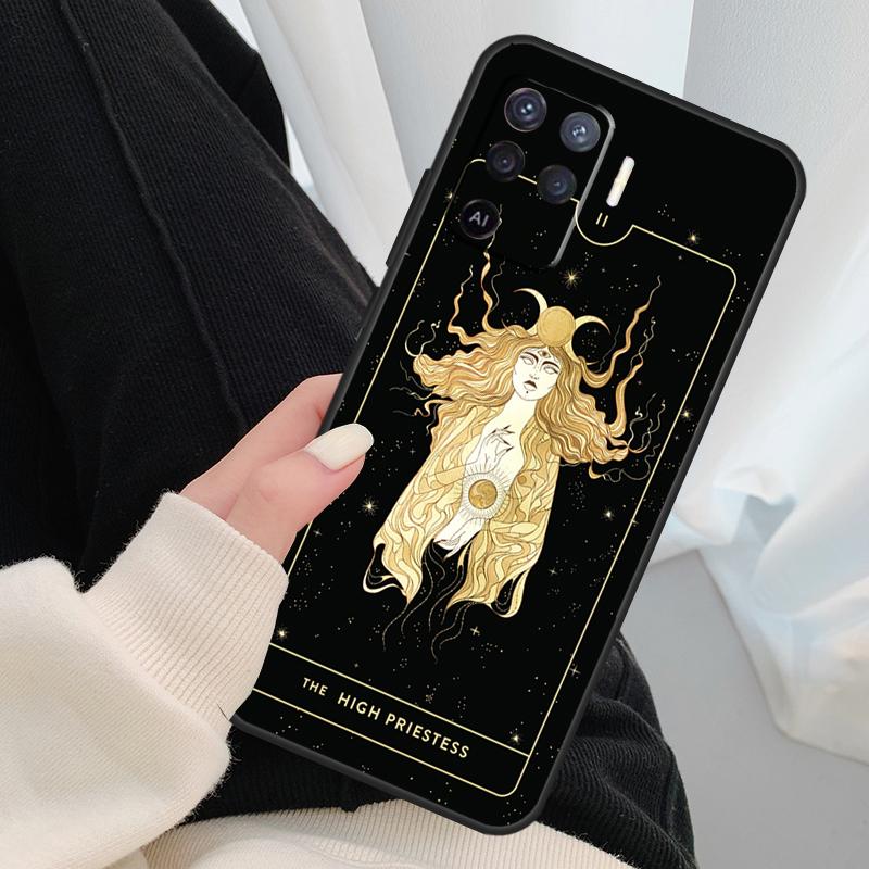 Witches moon Tarot Mystery totem Case For Oppo A18 A38 A58 A78 A98 A80 A60 A40 A96 A76 A16 A94 A74 A54 A15 A17 A57 A77 A5 Pro