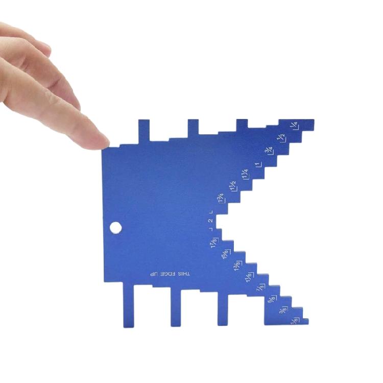 2 in 1 Mini Step Depth Gauge for Router & Table Saw Aluminum Alloy Woodworking