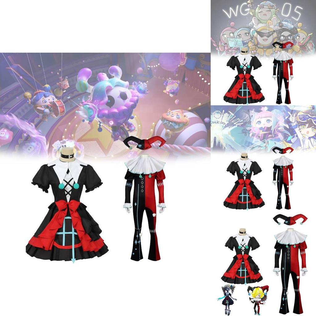 Adorable Eggy Party Cosplay Costume Set For Kids With Unique Stella And Clown Themes