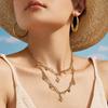 European and American Zirconium Pattern Pendant Necklace Bracelet Gentle Commuting Atmosphere Jewelry Women