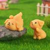 Mischievous Golden Retriever Puppy Micro-landscape Gardening Resin Small Decorative Animal