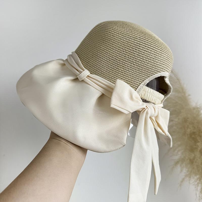 

Летний виниловый козырек женская шляпа защита от УФ лучей большая поля шляпа от солнца защита лица шляпа-ведро защита от солнца соломенная шляпа hat circumference (55-59cm) adjustable size