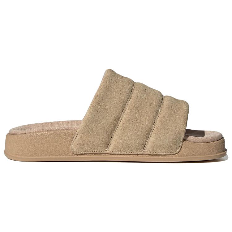 Adidas Originals Adilette Essential Comfortable Rubber Sole Non-Slip Slide Sandals Women Footwear Brown IE9650