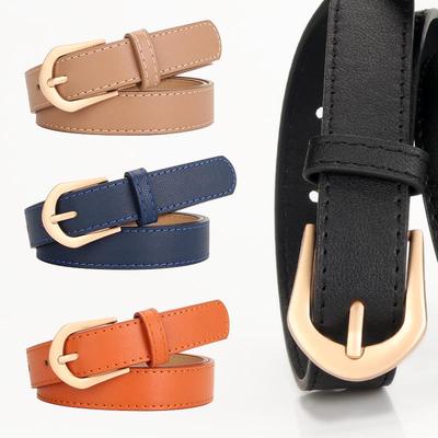 Women's PU Leather Pin Buckle Belt - Simple, Versatile, Decorative, and Perfect for Global Style