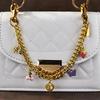 1Pc Shining Cartoon Keychain Bag Chain Colorful  Car Key Chain Metal Key Ring Exquisite Gifts Souvenirs Car Pendant