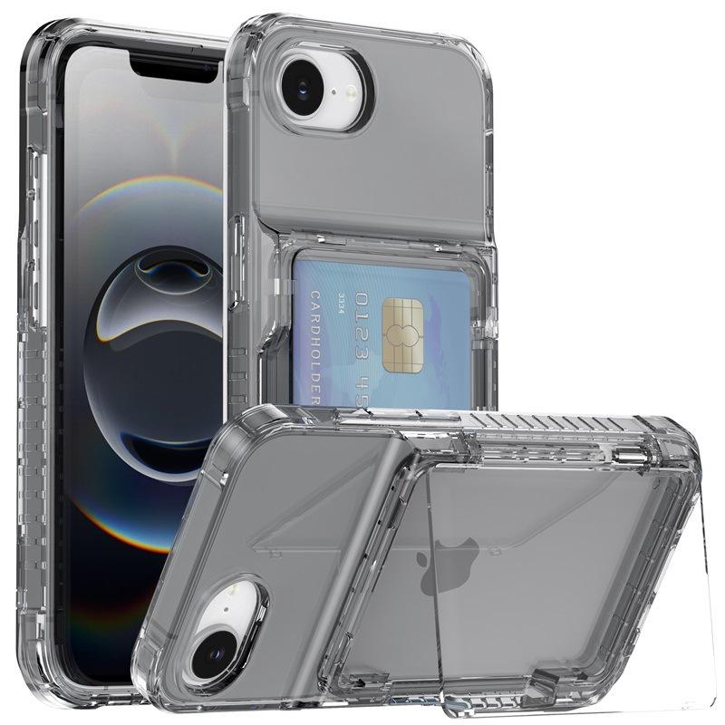 

Подходит для iPhone16e Прозрачный чехол для мобильного телефона 15Pro Комплект Пиво Флип-карта Apple 14 Противоударный защитный чехол 3 Samsung S25edge