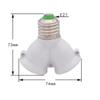 E27 1/2 Conversion Head Bulb Socket Creative 2-E27 Lamp Holder Extender Distributor Converter Plug