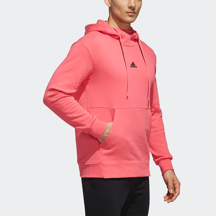 adidas Sweatshirts Men's Pink Hooded Moderate Regular FJ0178
