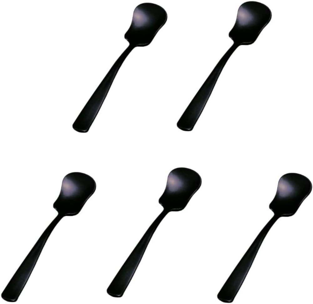 Wakaizumi Lacquerware Black Ice Set of Spoons, 5, 1-772-17 чёрный