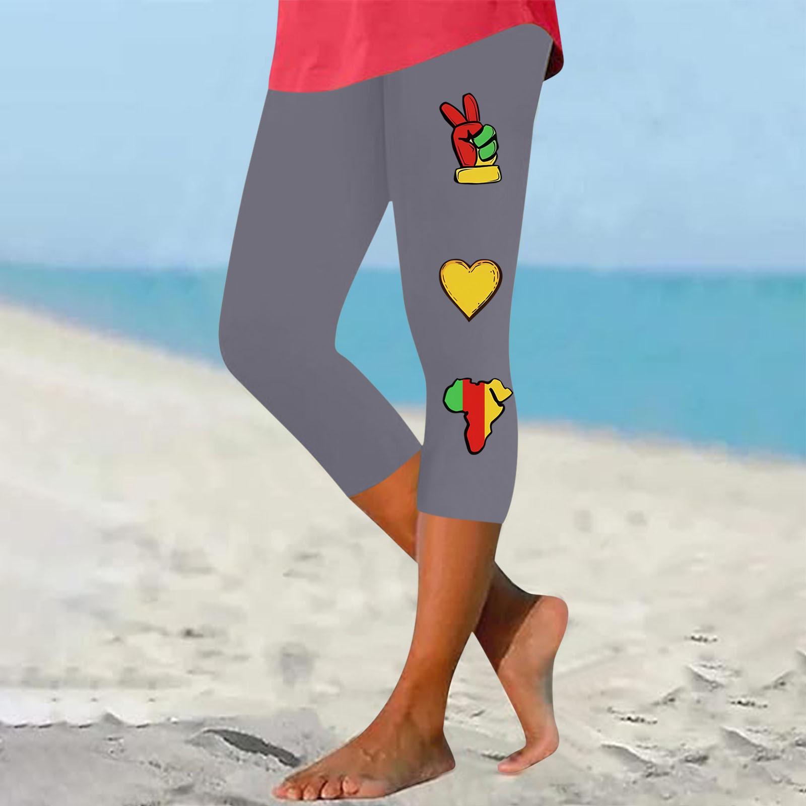 

Леггинсы для женщин, хлопок, стрейч, с высокой талией, женские капри на лето, наряд на июнь S серый