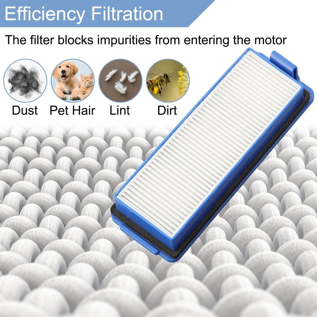 EATBALE and Eufy Robovac Clean G40 G40 Hybrid G40 Robot Vacuum Replacement 1 Main 4 Side 2 Dust 2 HEPA Replacement Roller Edge and G40+ / G40+ /