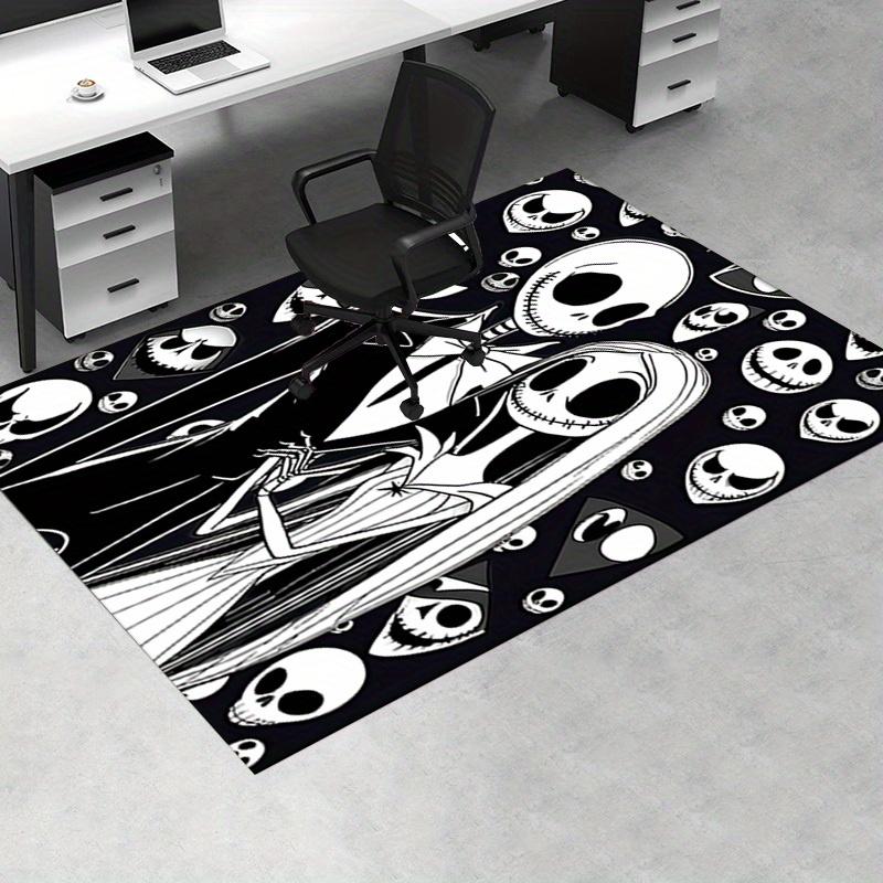Office Rug Skeletons, Halloween theme 3D Printed Anti-Slip Rug-Machine Washable for Living Room