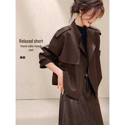 Mo Han Yi Mei Relaxed Fit Lapel Windbreaker Jacket