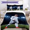 Ronaldo Champions League Ruhm Bettwäsche-Set, Atmungsaktiver Bettbezug mit Kissenbezügen, Weiche Bettwäsche für Schlafzimmer Heimdekoration, Perfektes Festival Bi