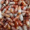 30mm Rohe Rote Achat Gestreifte Tonnenperlen Halskette - Natürliche Textur DIY Schmuckzubehör