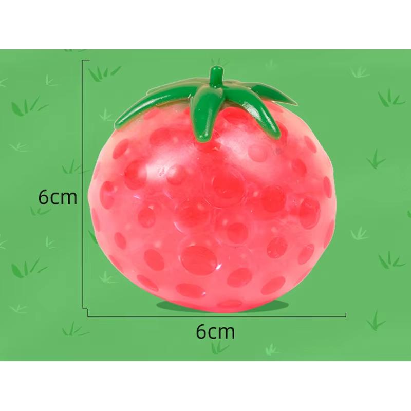 Brinquedo Squishy Fluido de Tomate para Alívio do Estresse Aperte Brinquedos de Subida Lenta Fruta de Simulação Brinquedo Sensorial Fidget para Alívio da Ansiedade Presente