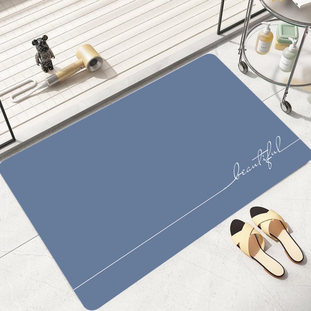 2 шт. Однотонный коврик для пола из диатомовой грязи — фото 3