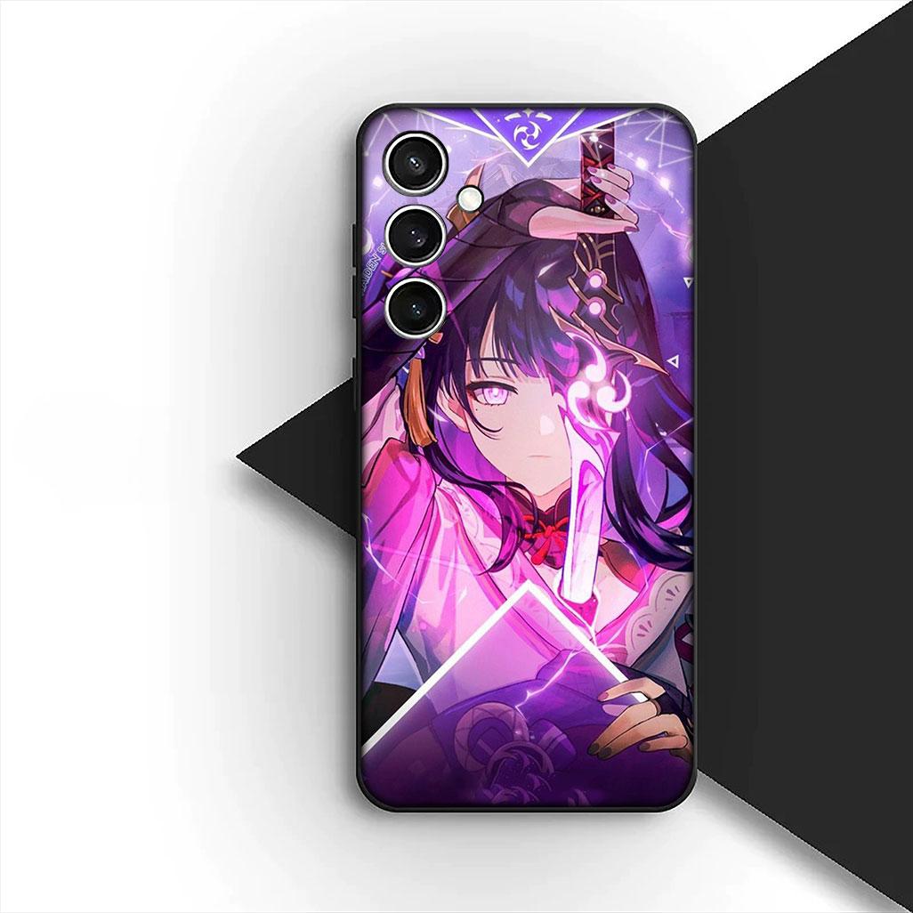 

for Huawei P30 P20 Mate 20 Lite Pro Y7a Y6P Y7 2019 Nova 5T 3I p30Lite Phone Cover Soft Case Genshin Baal Raiden Shogun Impact Huawei Y6p