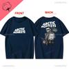 Arctic Monkeys T-Shirt Doppelseitiger Druck Shirt Rundhalsausschnitt Lässig Streetwear Allmatch Alternative Rock Goth Y2k Kleidung