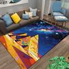 Colorful Pyramid and Starry Night Pattern Carpet for Home Decor Suitable for use as an anti-slip for living room bedroom sofas