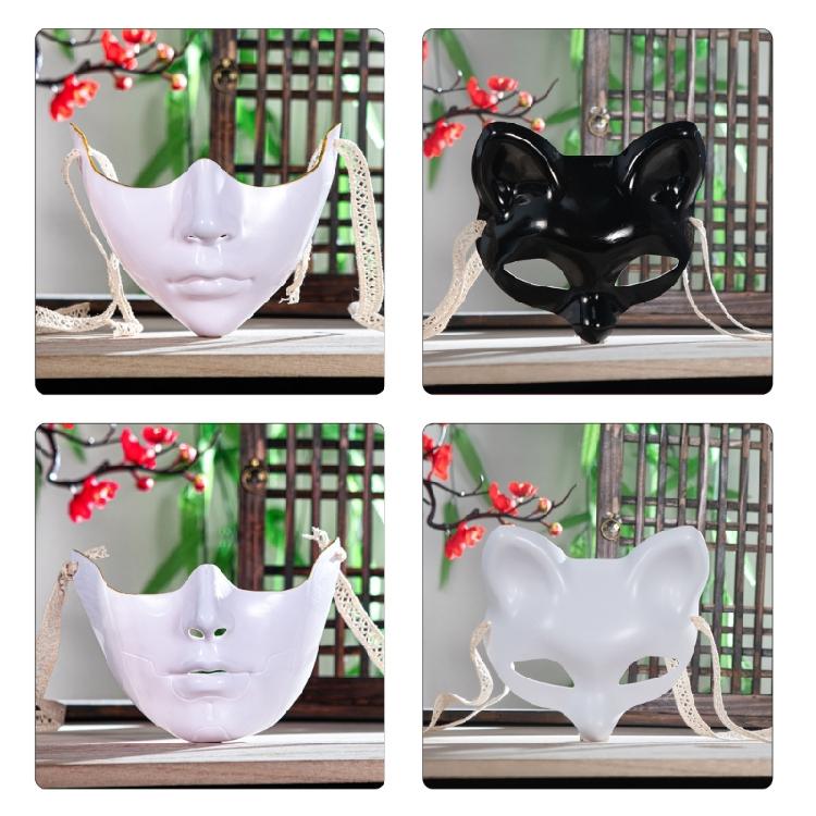 Masquerade Half Face Mask for Women Men Halloween Carnivals, Halloween Eyemask Masquerade Eye Cover Mouth Cover