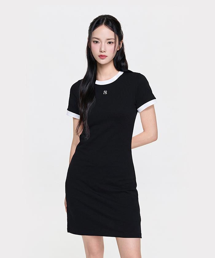 Emelbi Women'S Basic Ringer Dress Ny (Black)