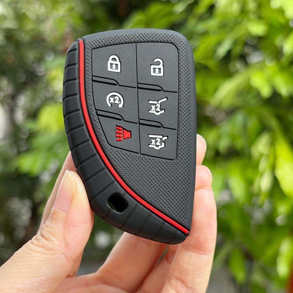 

Key Fob Cover For Chevy Silverado 1500 Suburban Tahoe Gmc Sierra 1500 Silverado Sierra 2500Hd 3500Hd For Buick Envision Keychain