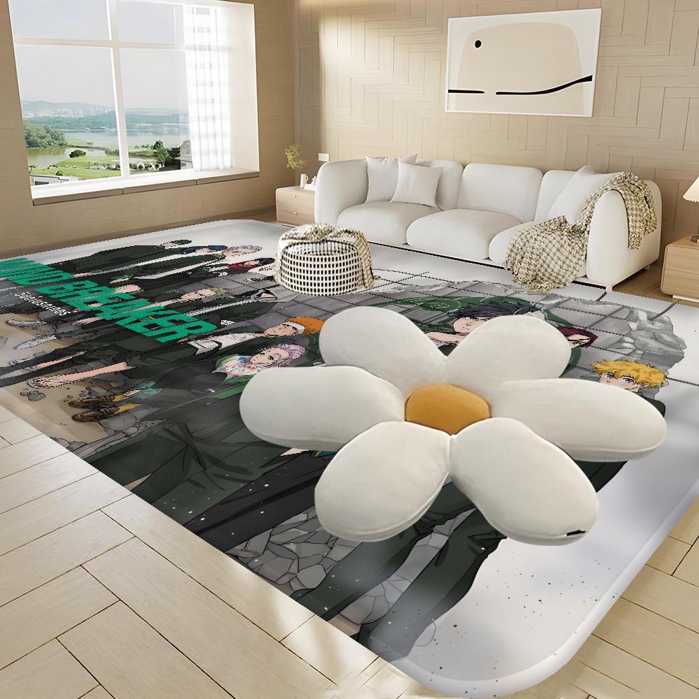 Wind Breaker Anime Room Mats Washable Non-Slip Living Room Sofa Chairs Area Mat Kitchen Alfombra