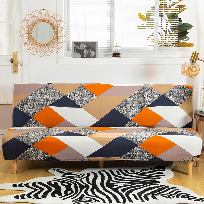 All-Inclusive Folding Sofa Bed Cover Stretch One-Piece Sofa Cover Without Armrest Can Be Used Directly