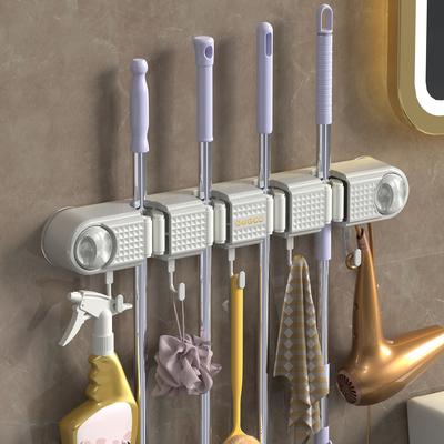 Badezimmer Wischmopp Halter Haken Wandmontage Bohrlos Wischmopp Ständer Badezimmer Wischmopp Aufbewahrungshaken Wischmopp Halter Fixierklemme