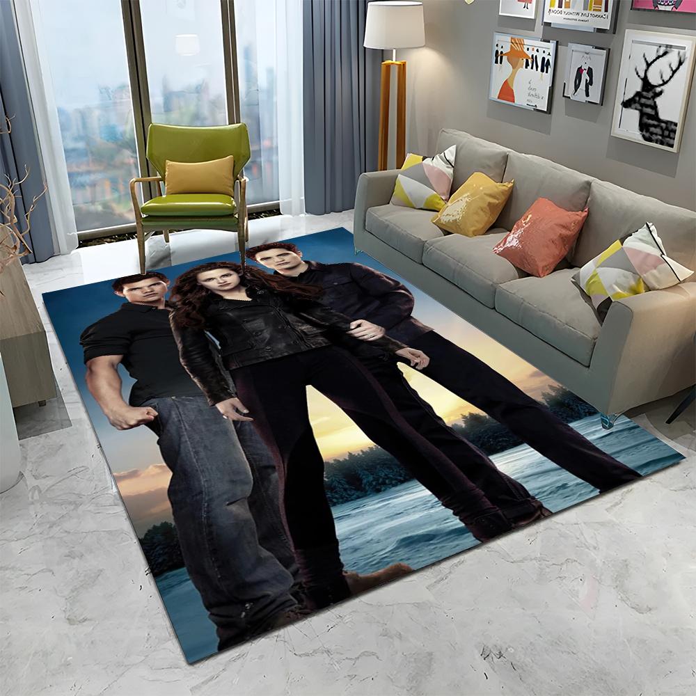 3D-Druck The Twilight Saga HD Teppich für Zuhause Wohnzimmer Schlafzimmer Sofa Fußmatte Dekor, Kinder Spielbereich Teppich Rutschfeste Bodenmatte