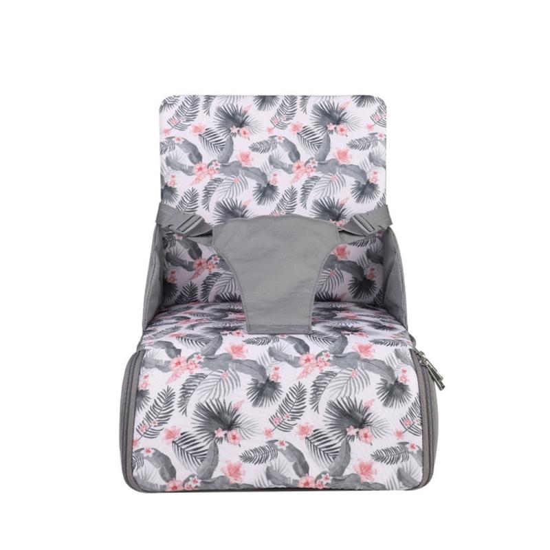 Multifunctional Infant High Chair Convertible Diaper Bag Large Storage Foldable Travel Easy Cleaning Oxford Fabric