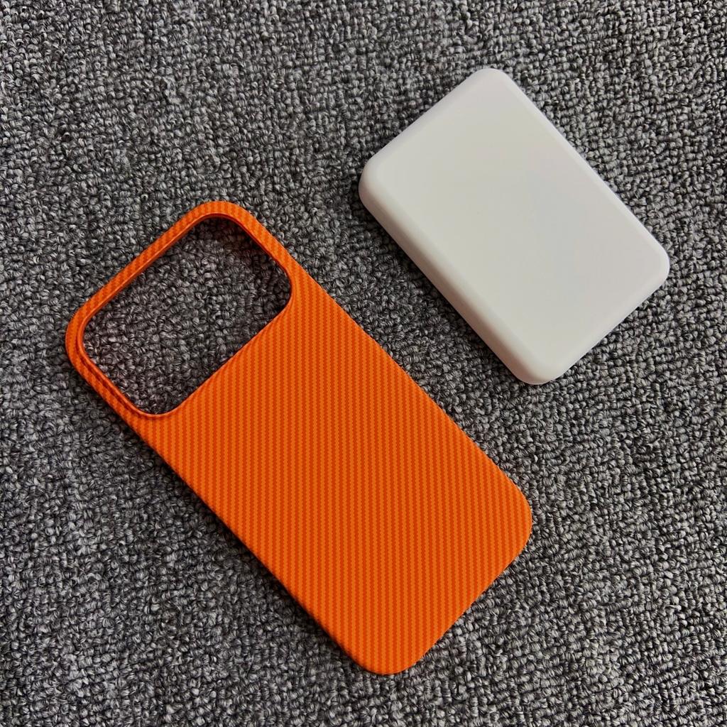 Half Border Carbon Fiber PC For Magsafe Phone Case For iPhone 17 Air 16 15 14 Plus 13 12 Pro Max Starry Sky Texture Cover