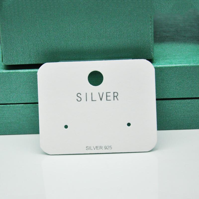 "Earrings & Necklace Silk Screen Cardboard Packaging with Art Logo"