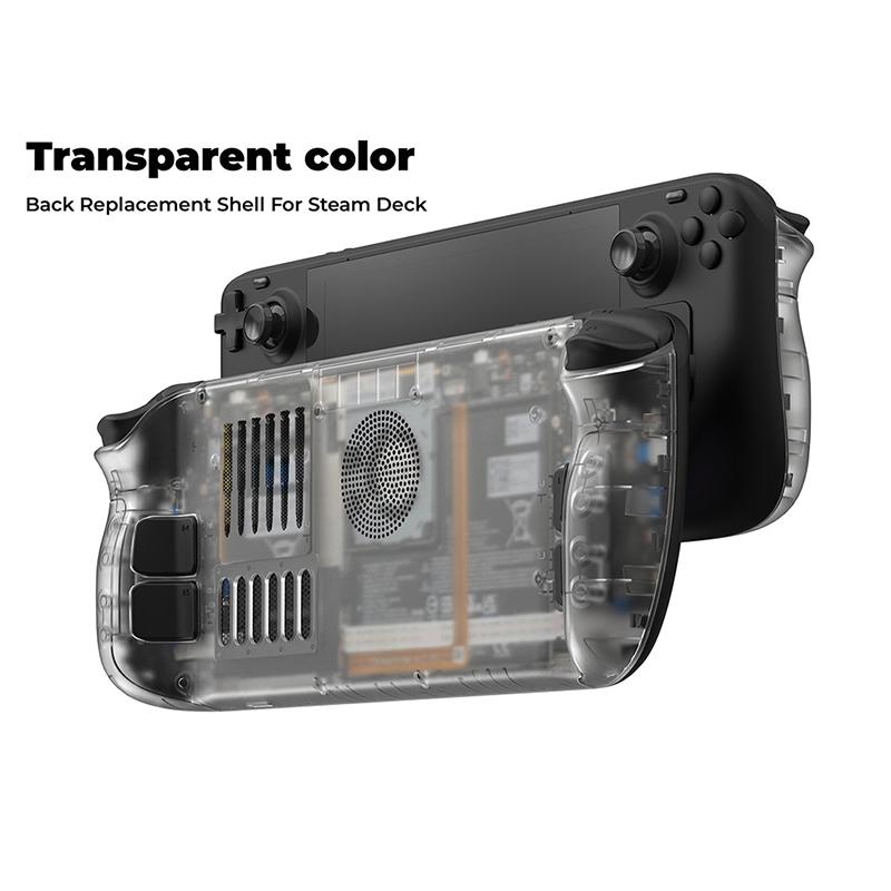 

Transparent Back Plate For Steam Deck DIY Clear Edition Replacement Shell Case Cover Set With Holder Camouflage Colour A3