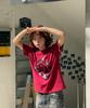 AMOU Molly Star Half T-Shirts Red