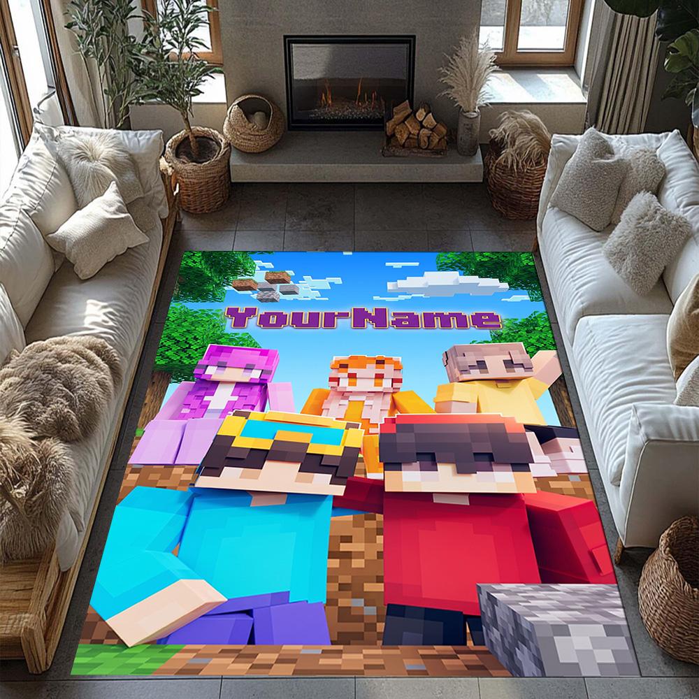 Roblox 446 Customizable Name Floor Rug Office Rug Suitable for Study room Balcony Foyer Hallway Anti-slip Rug Office home decor